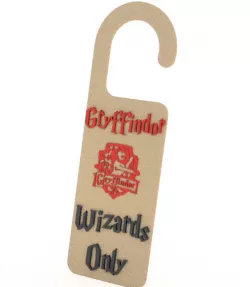 Wizards Only, Gryffindor House, Harry Potter, DO NOT DISTURB