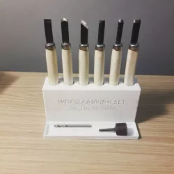 wood carving set stand