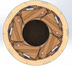 Wood Rotating Dining Table Design -TBRI52000800800V1