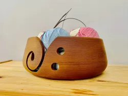 Wooden Yarn Bowl Holder Bowls for Knitting Crochet Yarn Winder Knitting Accessories and Supplies Large Size Gifts for Women