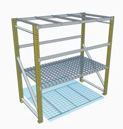 1/10 scale Industrial Shelving for Scale garage, warehouse or diorama