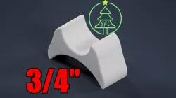 3/4" PVC Pixel Spacer Block for 12mm Bullet Pixels