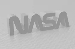 3D NASA logo