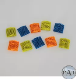 3D NEON NUMBERS - 10 numbers