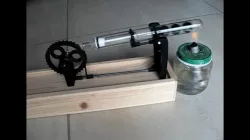 3D printed marble Stirling engine