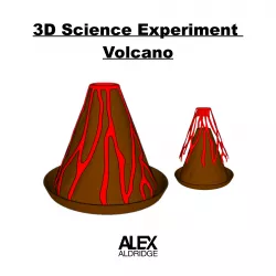 3D Science Experiment Volcano