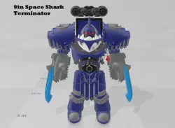 9 inch Custom Space Shark Terminator
