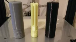 Airsoft Flash Hider and Silencer (10cm and 5cm versions)