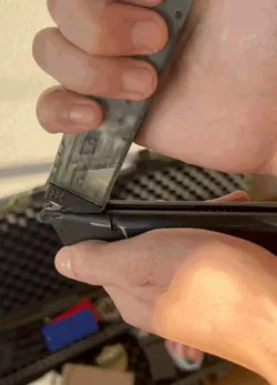 Airsoft magazine speed loader adapter