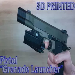 Airsoft Pistol Grenade Launcher