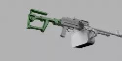 Airsoft PKM Tactical stock