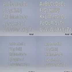 Alphabet Letters - Various Fonts