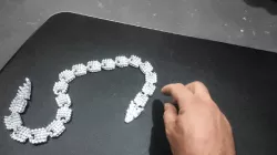 Articulating Snake with crystal scales