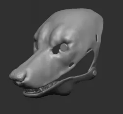 Base mask furry wolf