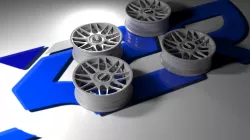 BBS RC RIM ALLOY WHEEL TYRE AND KEYCHAIN