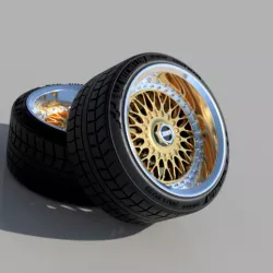 BBS rc09 18 inch rims with MICHELIN tire for RC and scale models