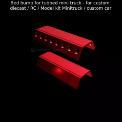 Bed hump for tubbed mini truck - for custom diecast / RC / Model kit Minitruck / custom car