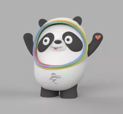 Bing Dwen Dwen Panda Mascot for the Beijing Winter Olympic games 2022