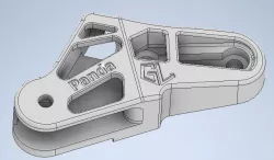 Bonnet lever Fiat Panda 2°series, 2007 - Leva cofano Fiat Panda 2° serie