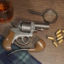 British Webley Bulldog M1872 for cap gun ammo