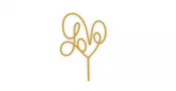 CAKE TOPPER - CAKE TOPPER - LOVE