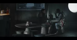 Cantina Table and Stools - The Mandalorian - Boba fights Koska and Bo