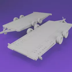 Car Trailer - Long Style - 1:24 - scale model accessories