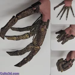 Clockwork-Steampunk cosplay articulated fingers