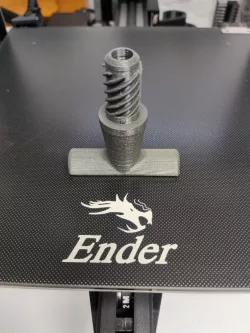 Corkscrew for plastic caps
