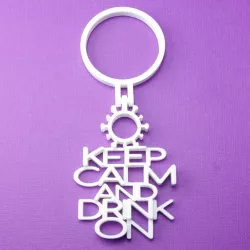 Covid-19 Keep Calm And Drink On Coronavirus Wine Bottle Gift Tag
