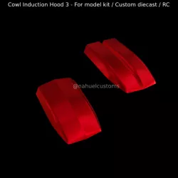 Cowl Induction Hood 3 - For model kit / Custom diecast / RC