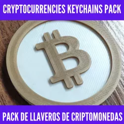 Cryptocurrencies keychains pack - Pack de llaveros de criptomonedas