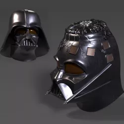 Darth Vader Helmet ANH, with components 3D print model