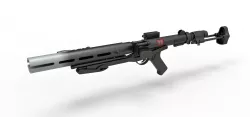 Death trooper blaster rifle E-11D from the movie Rogue One A Star Wars Story 2016