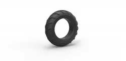 Diecast mud dragster front tire Scale 1 to 10