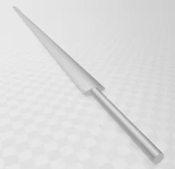 Display straight sword blade