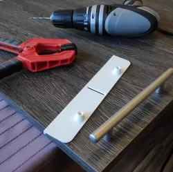 Drilling template for furniture front handles holes (Railing 128)