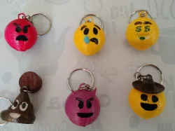 Emoticon key rings