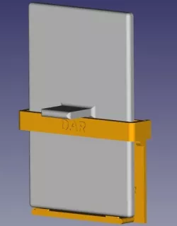 Ender 3 v2 screen cover pegboard holder (works with 4575370)