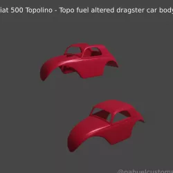 fiat 500 Topolino - Topo fuel fuel altered dragster carbody