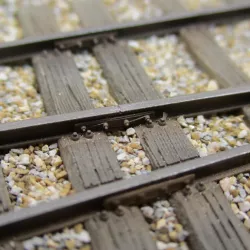 Fishplate set for H0 model railroad