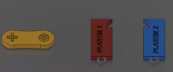 Gamer couples - Keychain