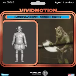 GAMORREAN GUARD, ARMORED FIGHTER VINTAGE CUSTOM STAR WARS ACTION FIGURE, THE BOOK OF BOBA FETT, THE MANDOLORIAN, KENNER 3.75", CUSTOM 1/18 FIGURE