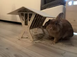Hay crib rabbit (wood)