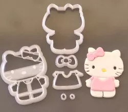 Hello kitty cookie and fondant cutter/stamp