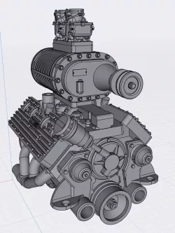 HOTROD Vintage Supercharger set for Ford Flathead