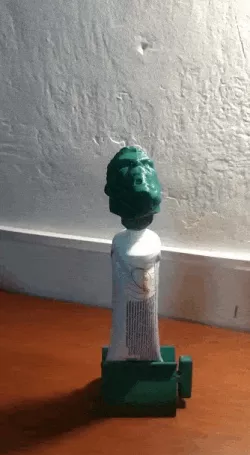 Hulk spitting out toothpaste