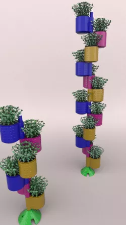 Hydroponic garden with a small footprint