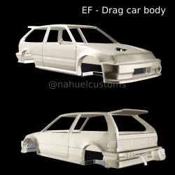 JDM EF HATCH TURBO - Drag car body