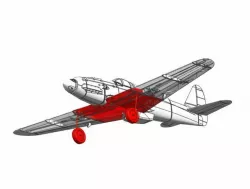 Landing Gear For Kawasaki Ki-61 flying model